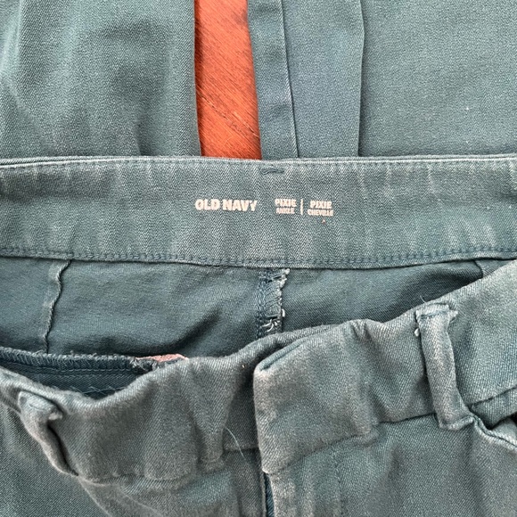Old Navy Pixie Ankle Pants, Teal, Size 2 - Picture 6 of 8